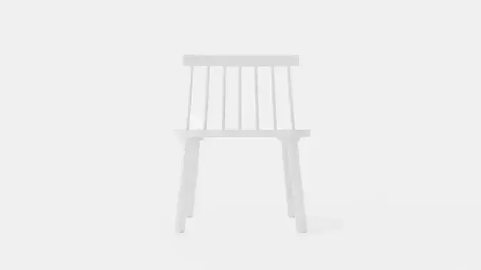 Wood H19 Lounge chair - White