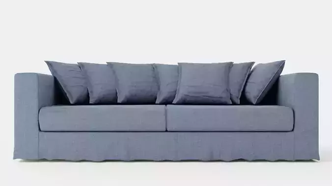 Le Grand Air 3-Seater Sofa Linen - Dusky Gloom