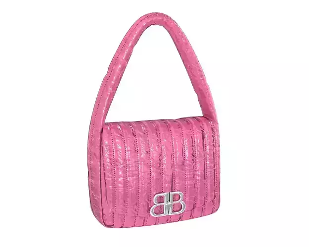Balenciaga Monaco Small Sling Bag Quilted Pink