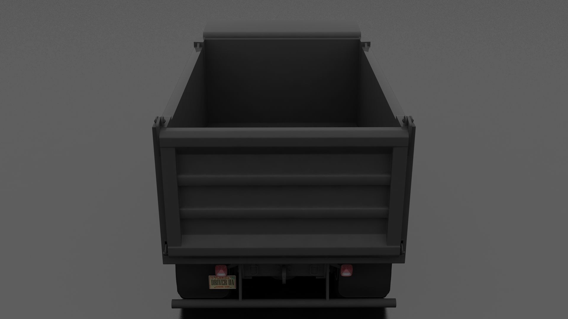 F-Series FT-900 Dump Truck Tandem Axle 1995 Low-poly 3D model_3
