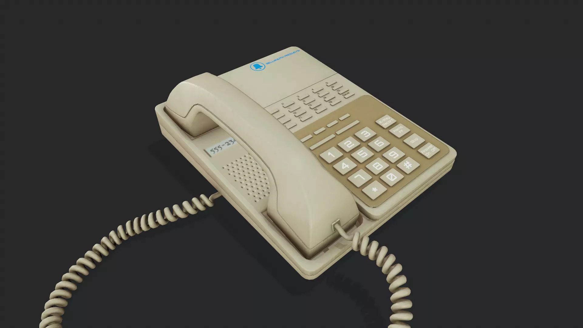 Vintage Telephone - Tutorial Included 3D model