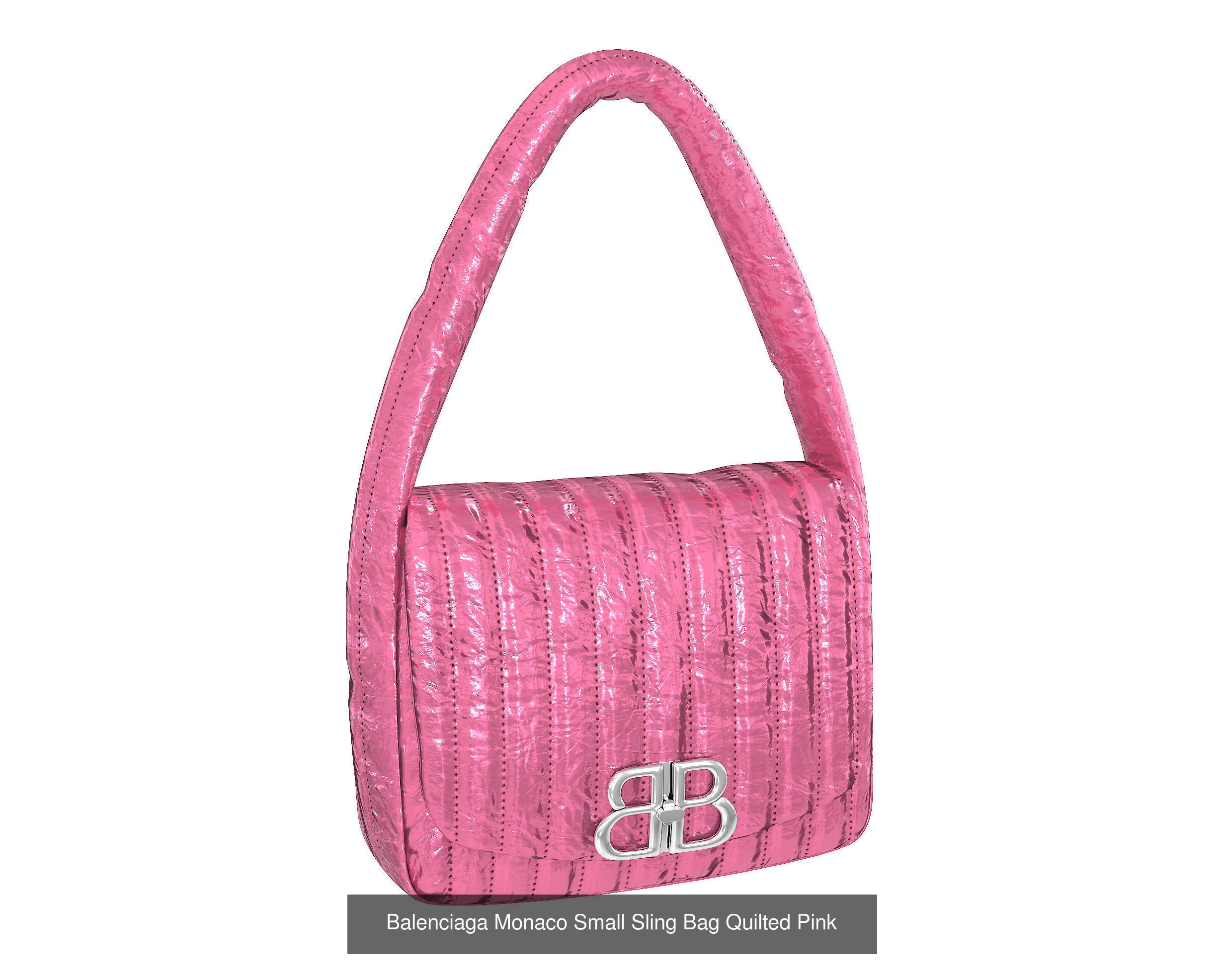 Balenciaga Monaco Small Sling Bag 3D Model Collection_1