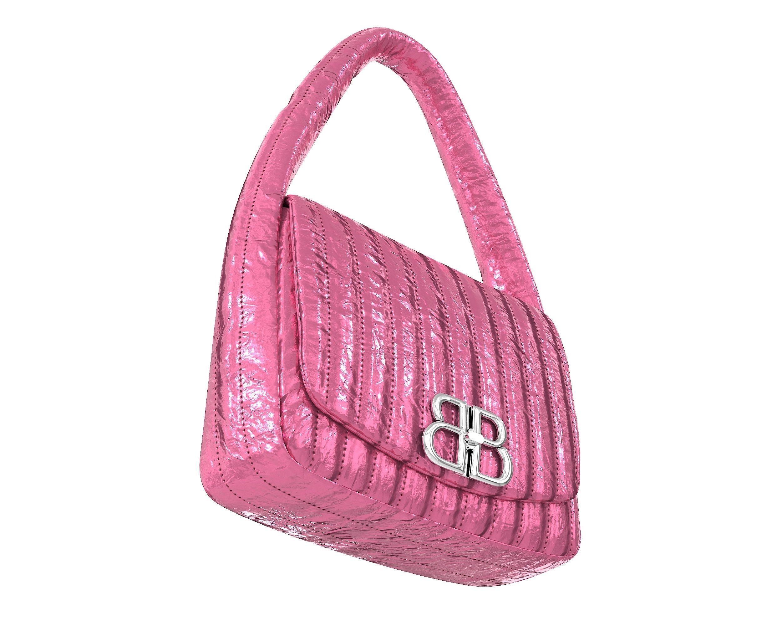 Balenciaga Monaco Small Sling Bag 3D Model Collection_11