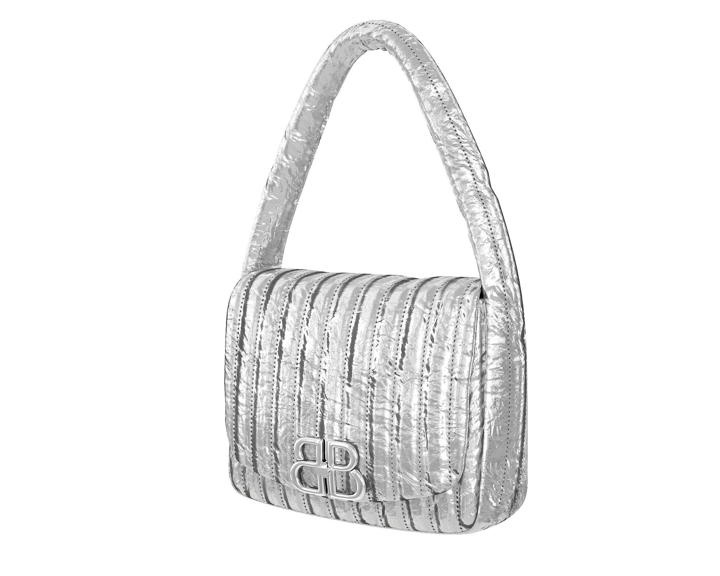 Balenciaga Monaco Small Sling Bag 3D Model Collection_12