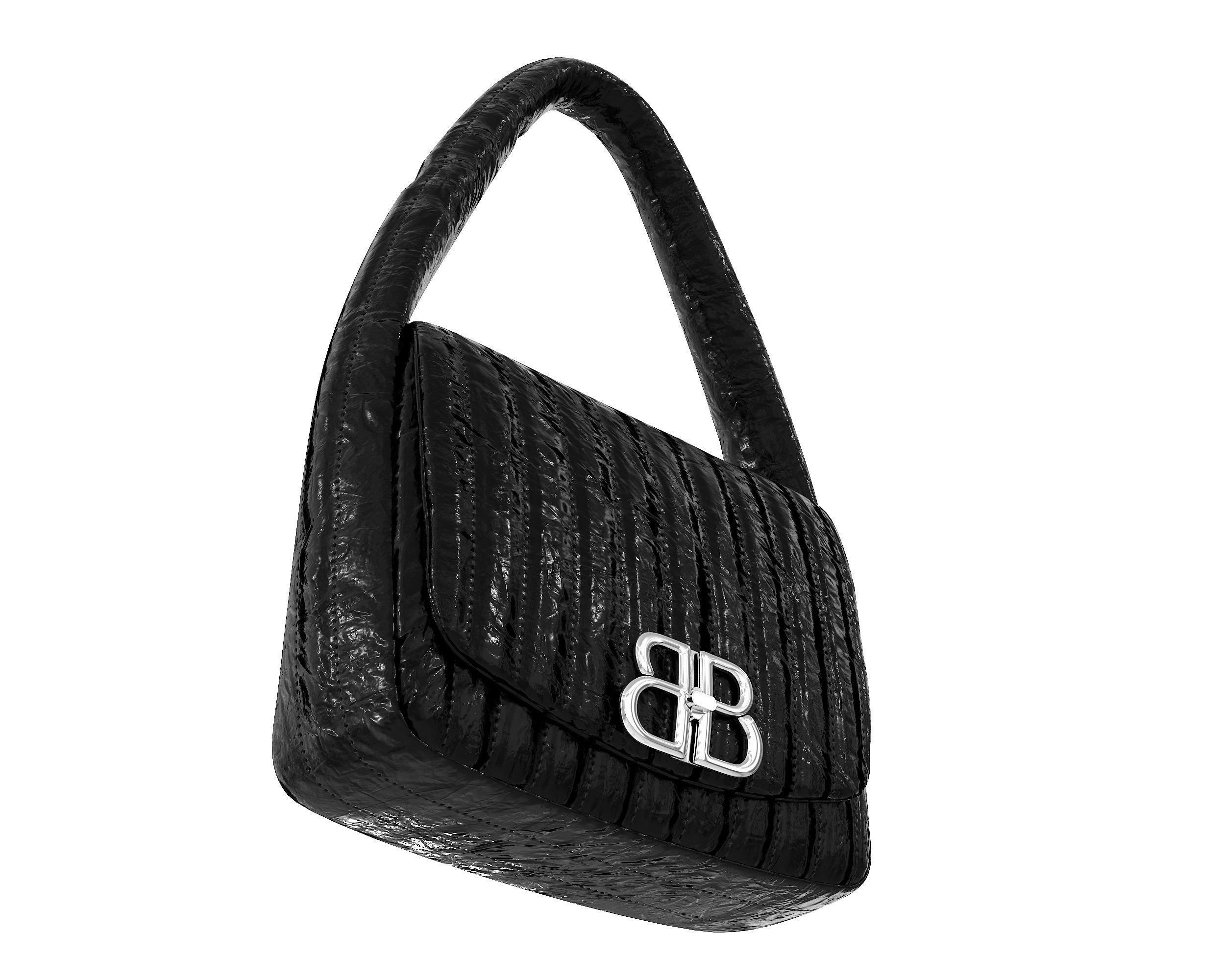 Balenciaga Monaco Small Sling Bag 3D Model Collection_10