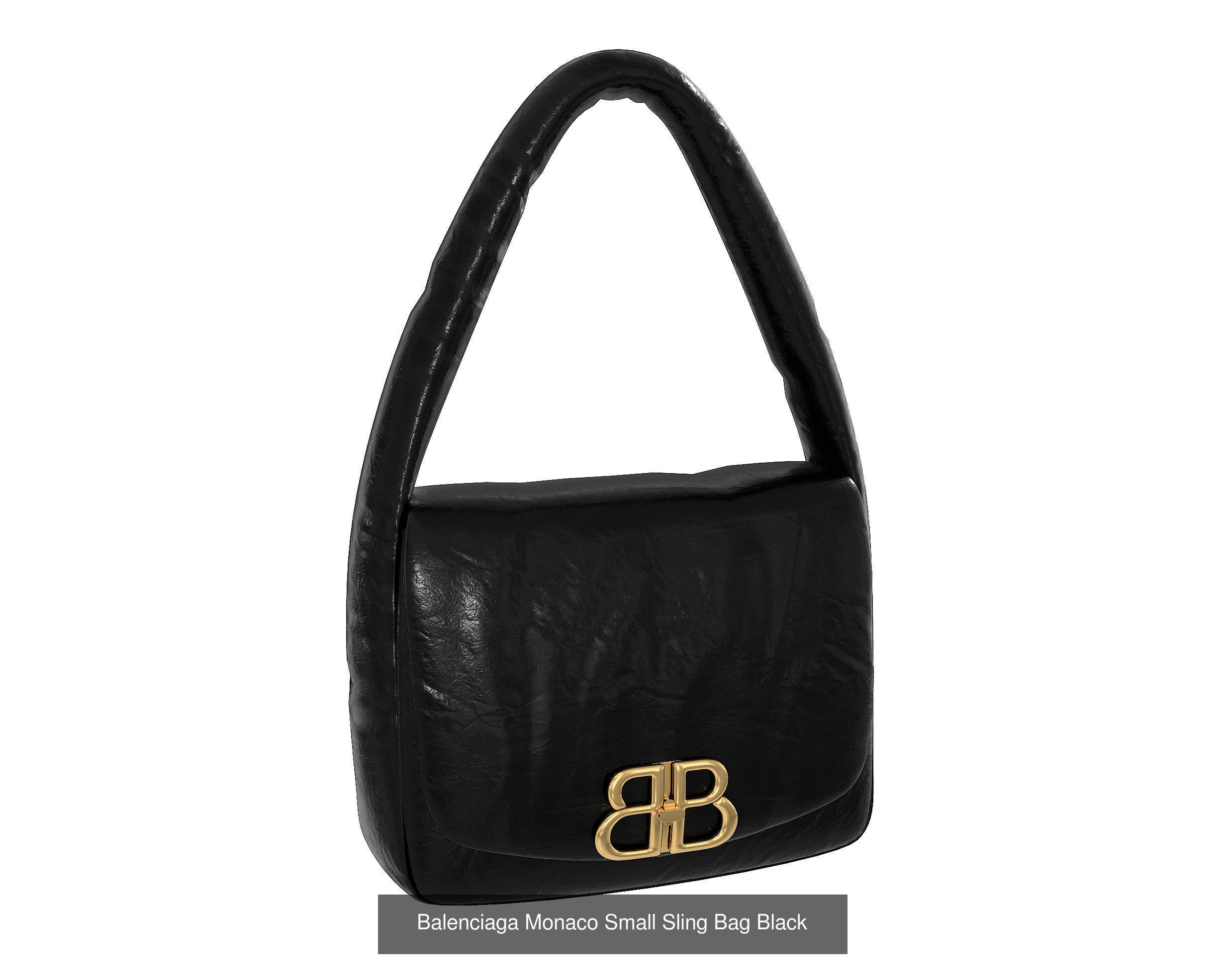 Balenciaga Monaco Small Sling Bag 3D Model Collection_2