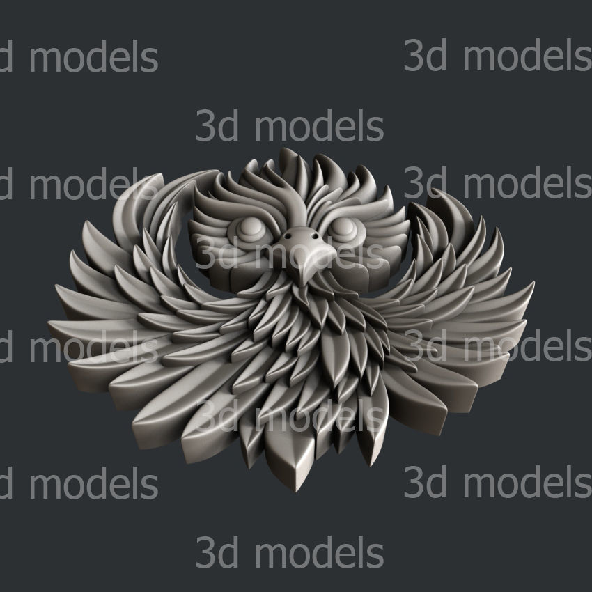 3d STL models for CNC router or 3dprinter Phoenix P497 3D model_3