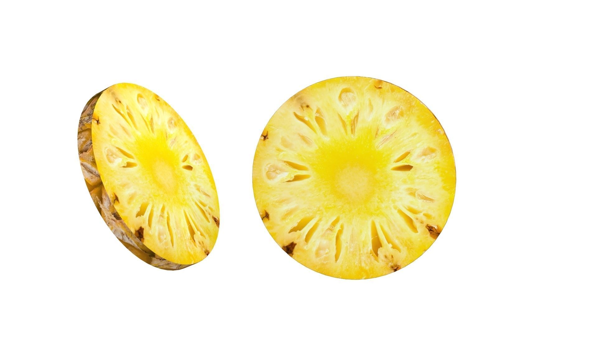 Prop15 A Slice of Pineapple Low-poly 3D model_8