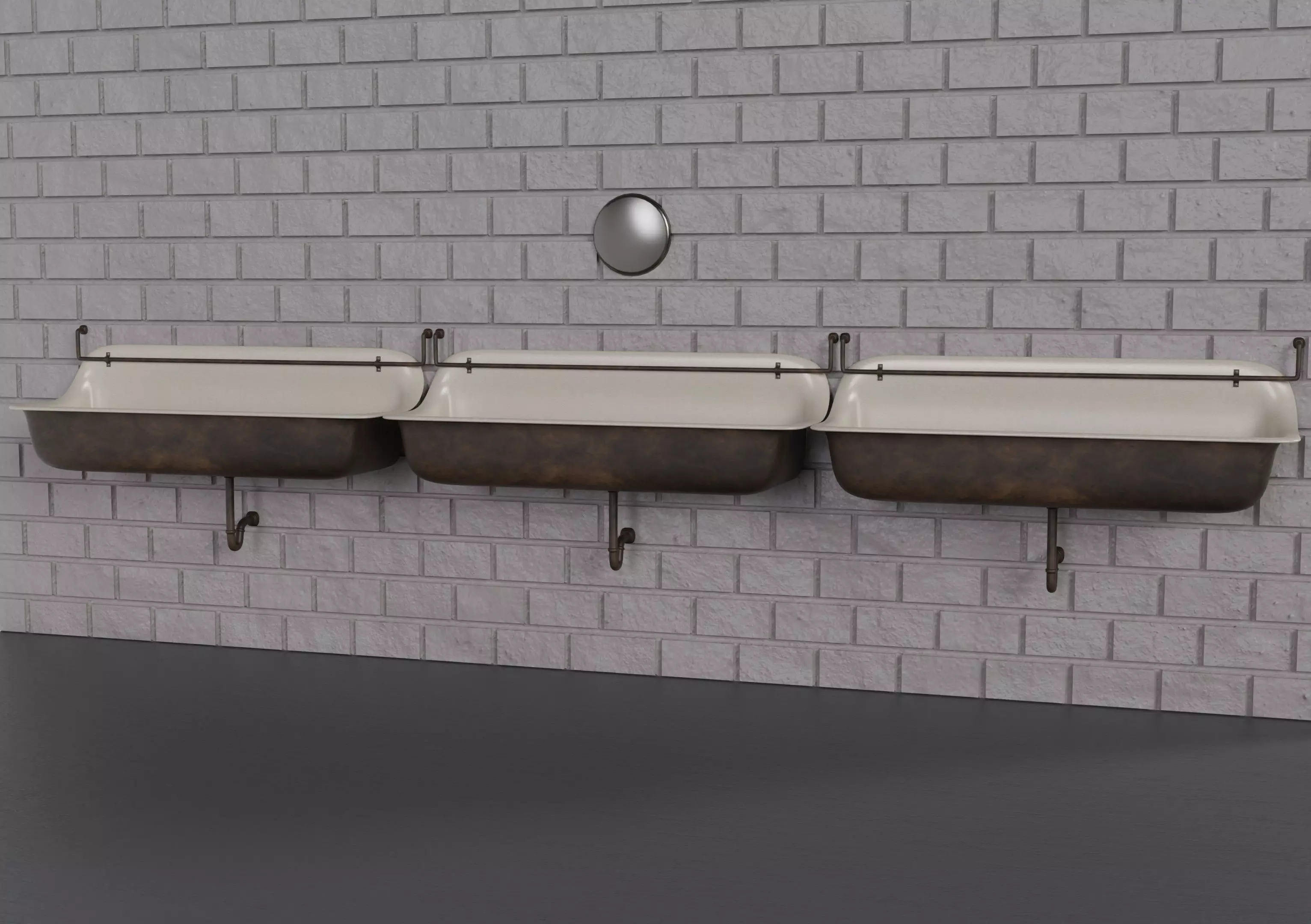 Mens Restroom Urinal 3D model