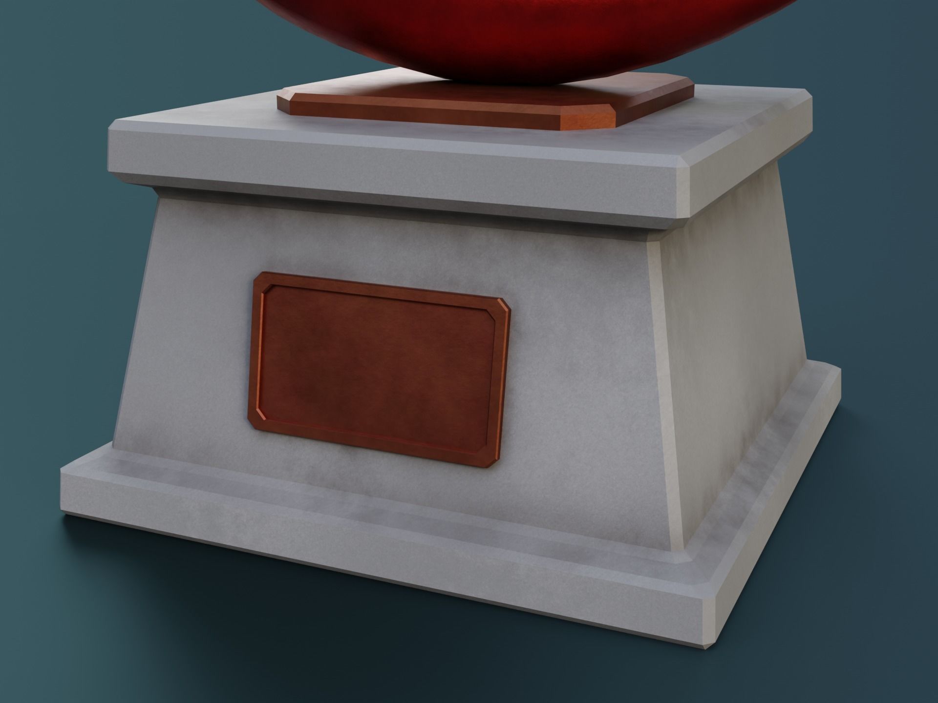 Chili Pepper Monument Low-poly 3D model_10