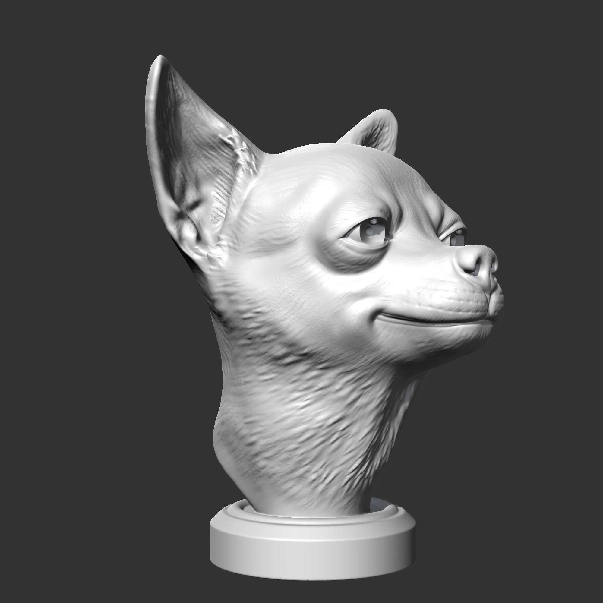 Chihuahua Head AM29 3D print model 3D print model_8