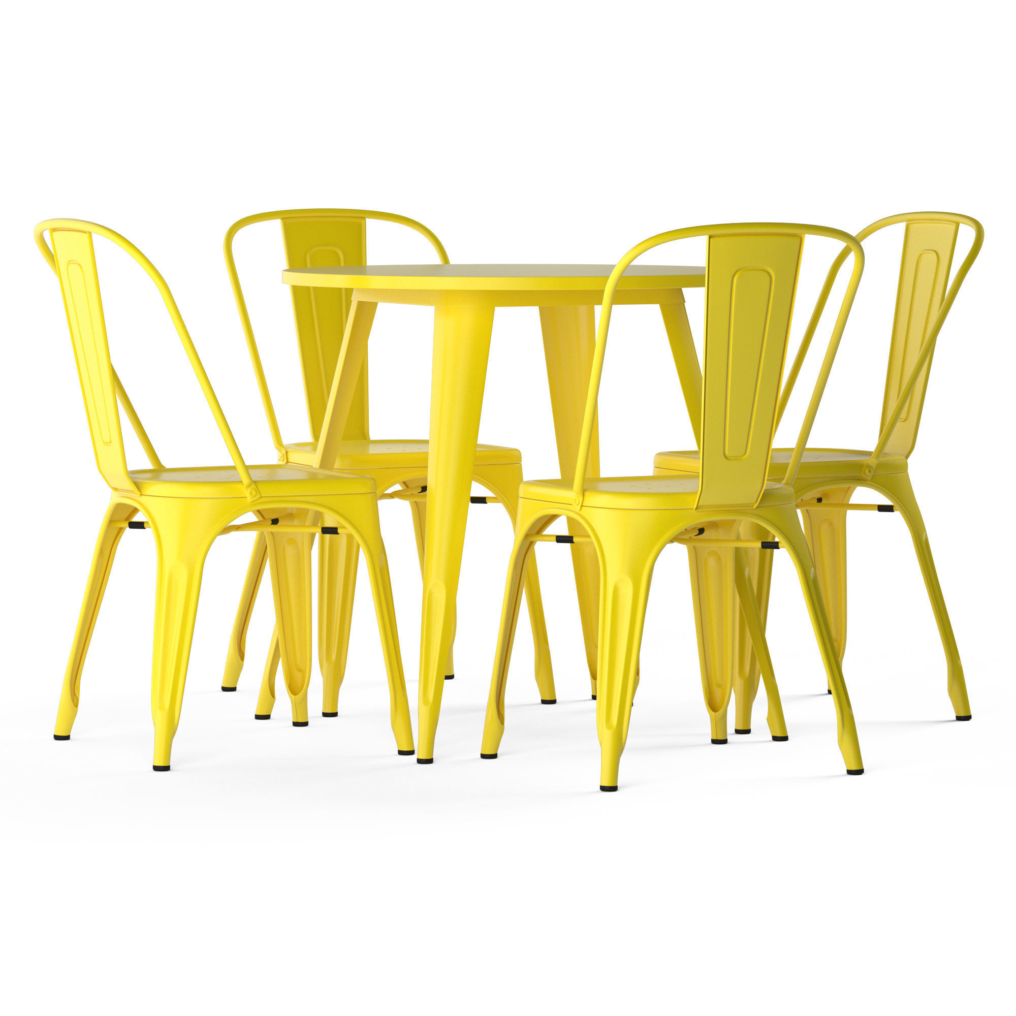 TOLIX chairs and tables 3D model_7