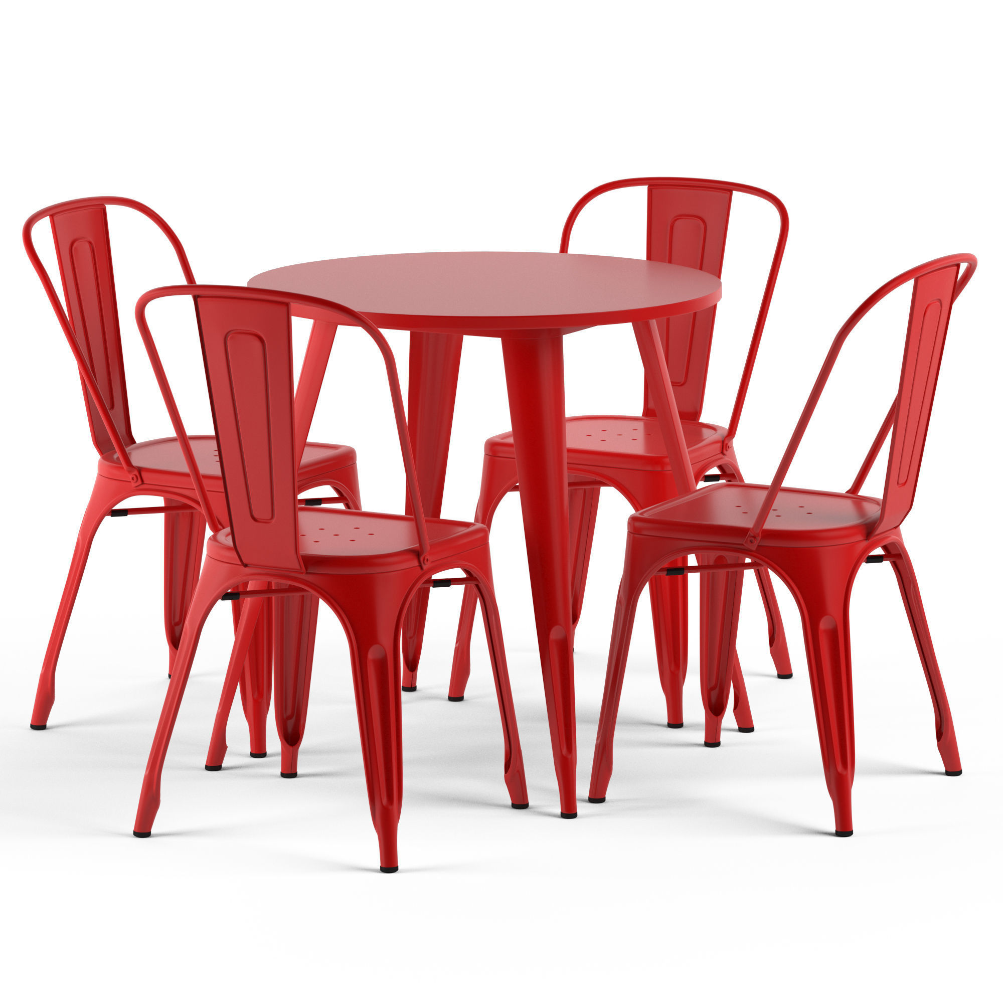 TOLIX chairs and tables 3D model_2