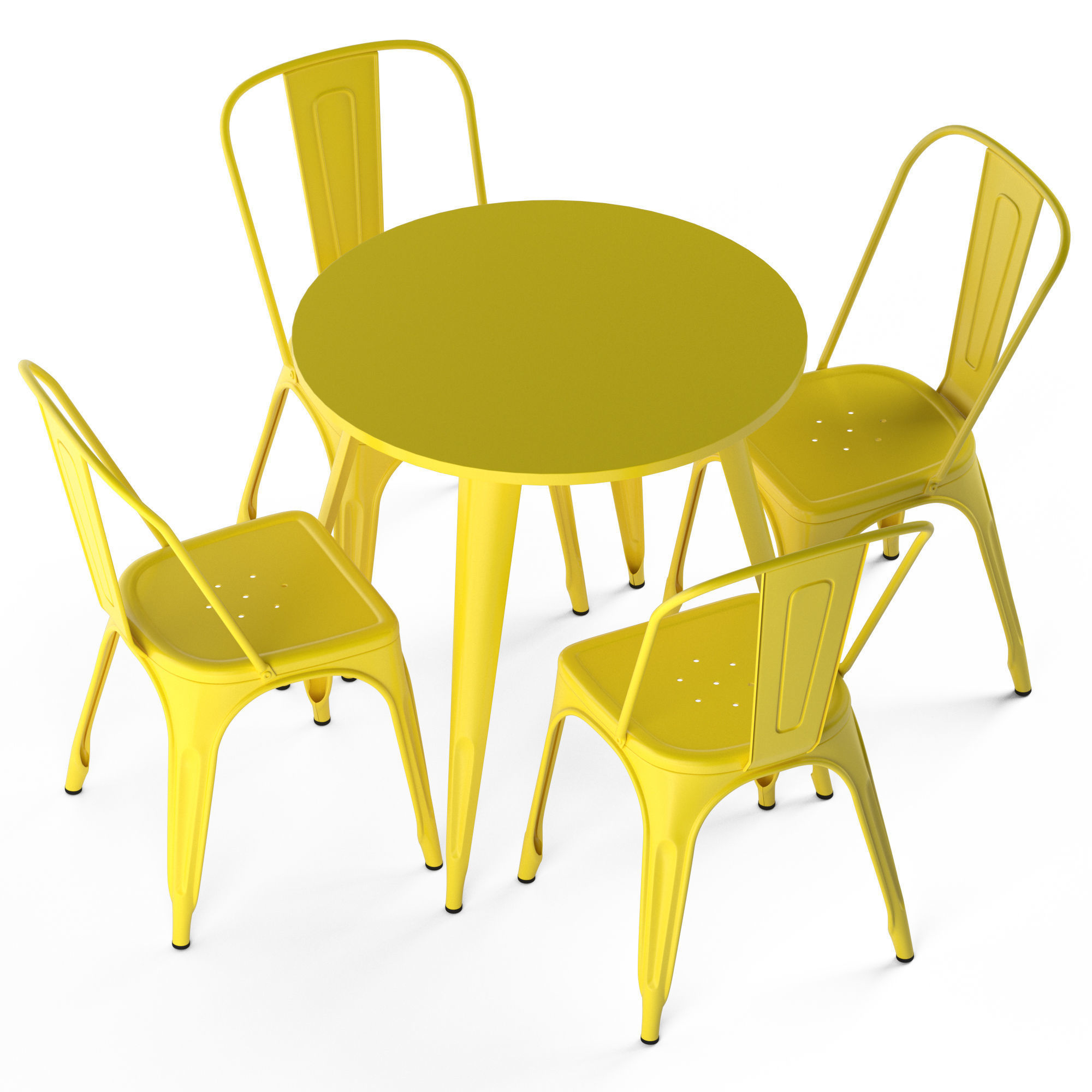 TOLIX chairs and tables 3D model_5