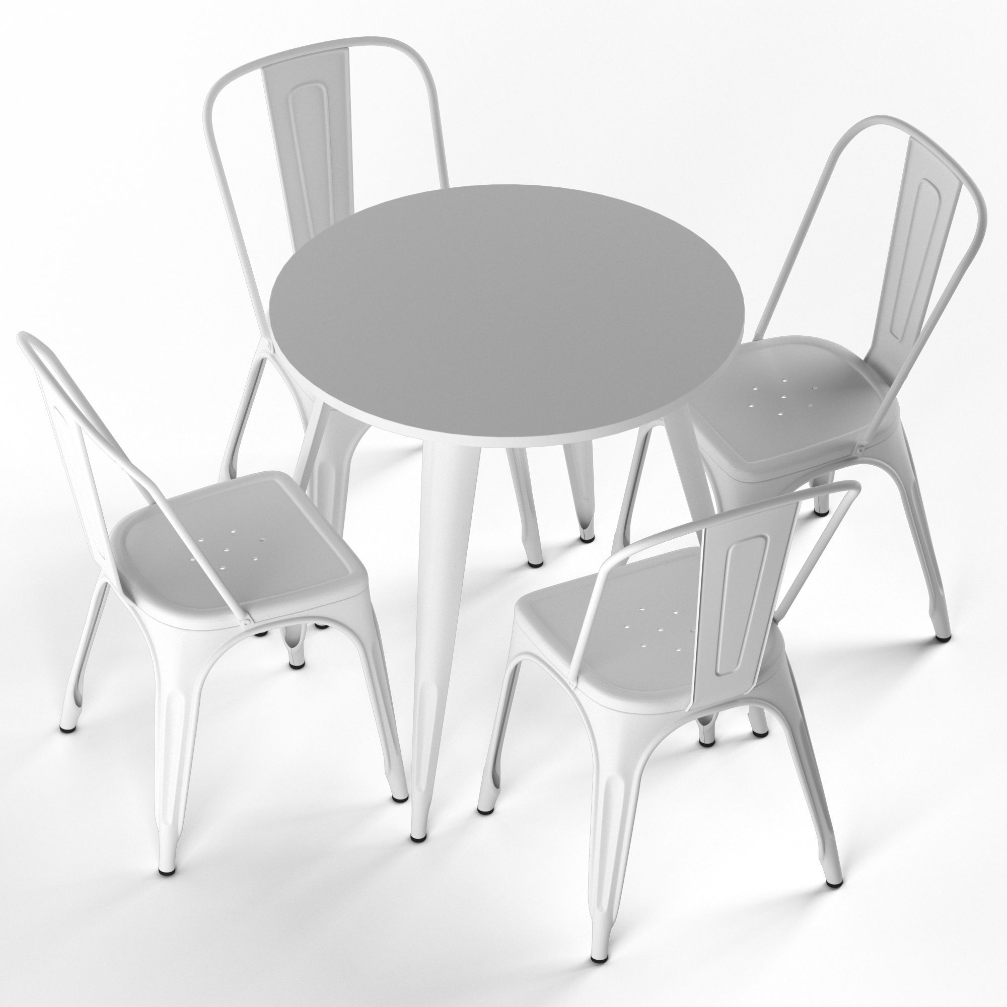 TOLIX chairs and tables 3D model_6
