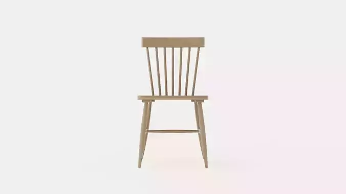 Wood H17 Cane chair - White-pigmented Oak