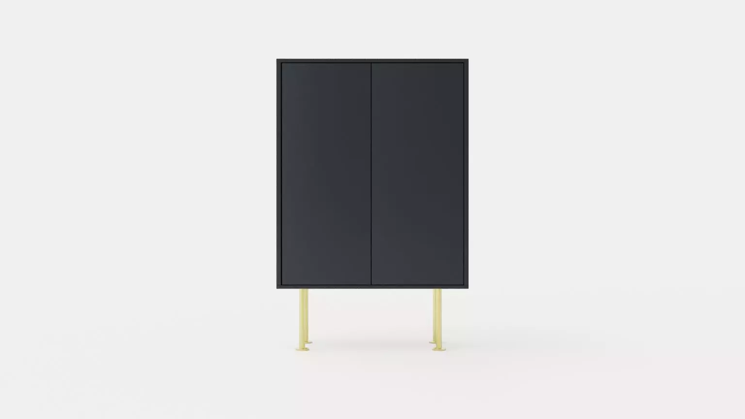 Vogue Cabinet 64 - Anthracite Low-poly 3D model