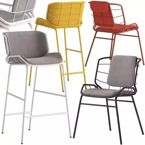 Truba Met Stool and Chair
