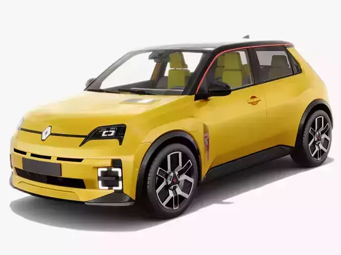 Renault 5 E-Tech 2025 with interior 