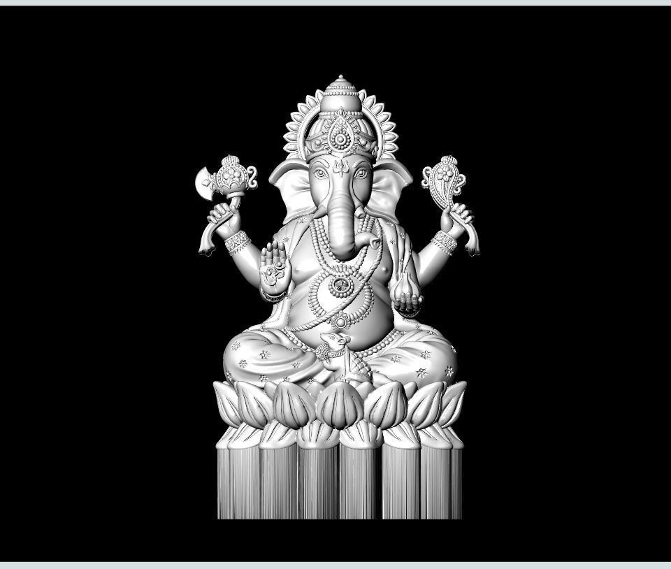3D-Ganesha Artwork-41 3D print model_12