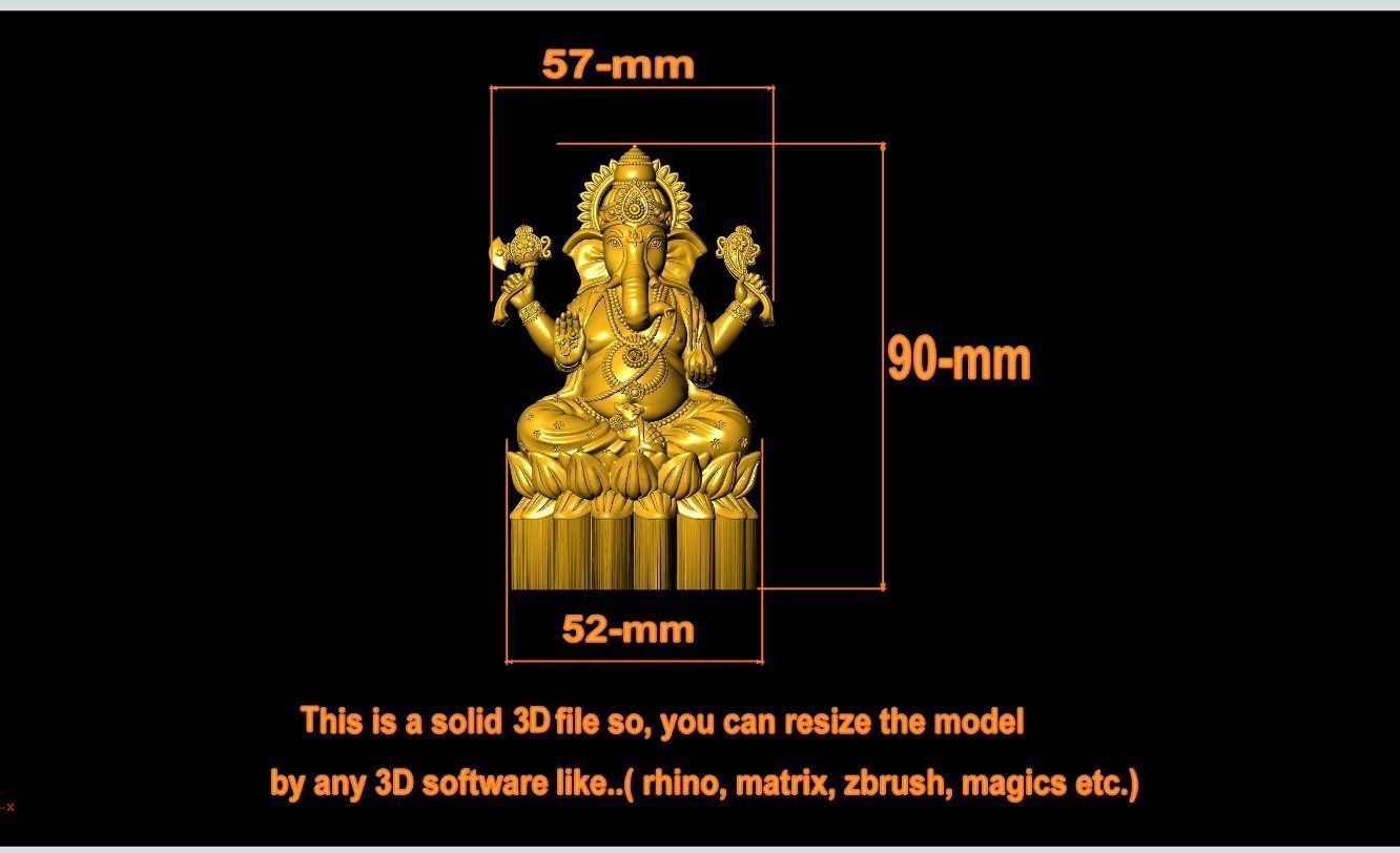 3D-Ganesha Artwork-41 3D print model_5