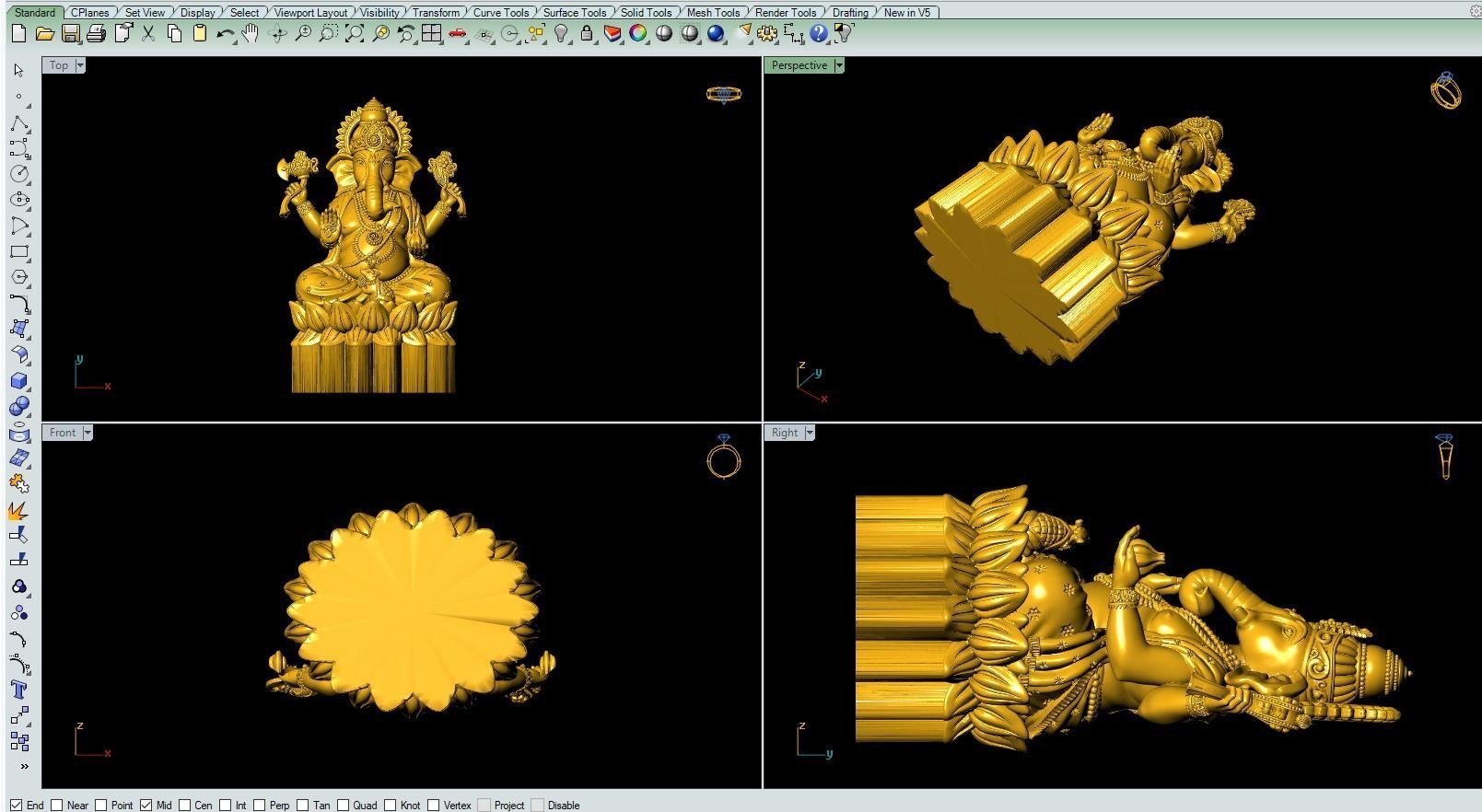 3D-Ganesha Artwork-41 3D print model_6