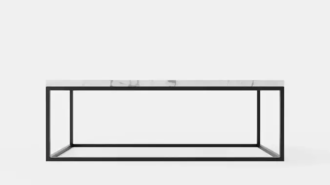 Marvelous Air Marble table - Carrara-Black