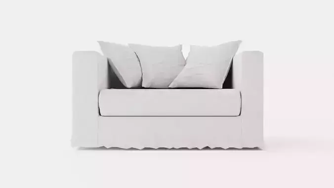Le Grand Air Loveseat Linen - Natural Blonde