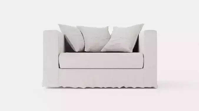 Wood H17 Cane chair - Clear blue