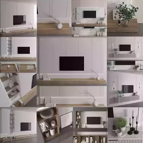 Tv Wall set Collection 01 
