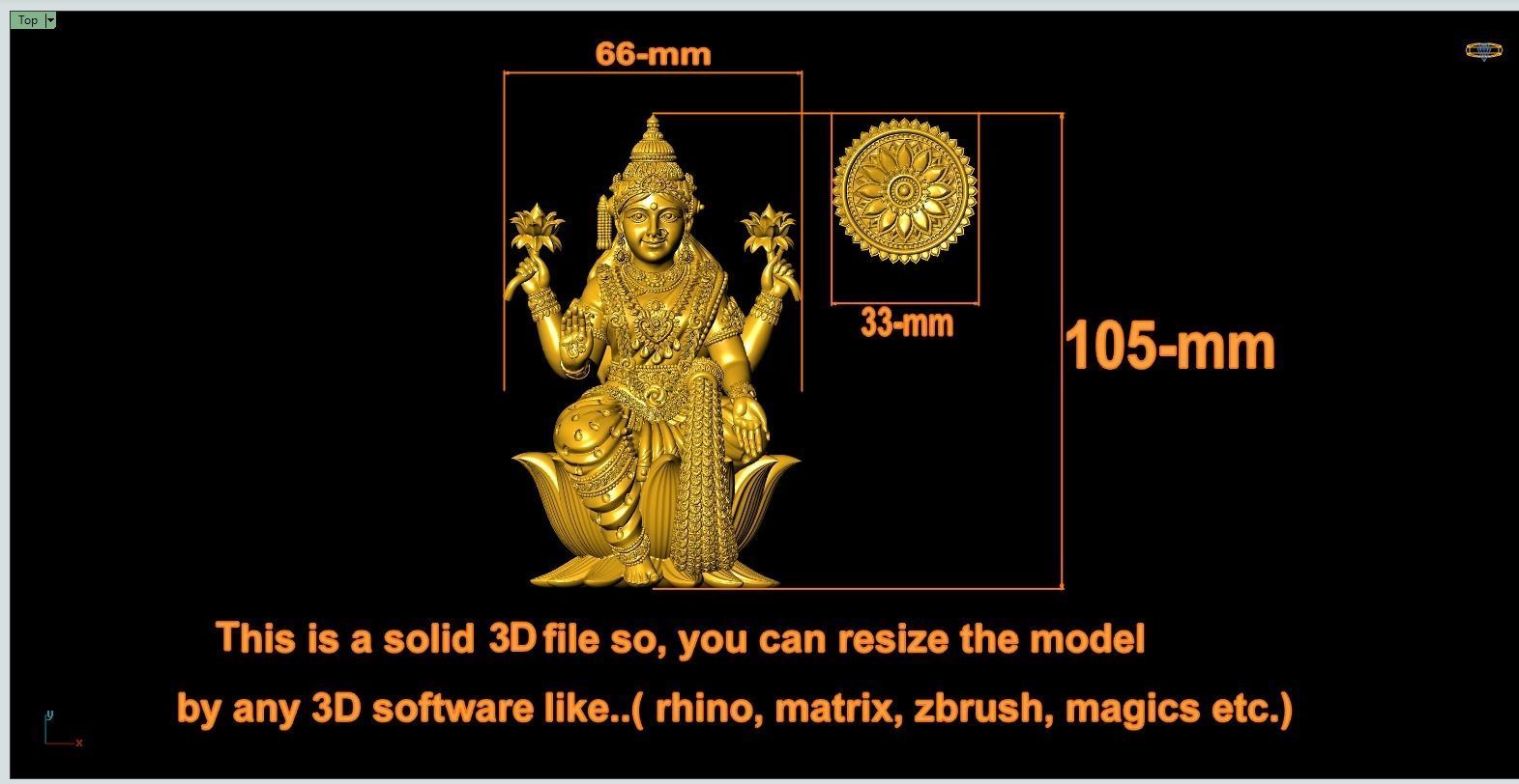 Lakshmi mata Artwork-43 3D print model_8