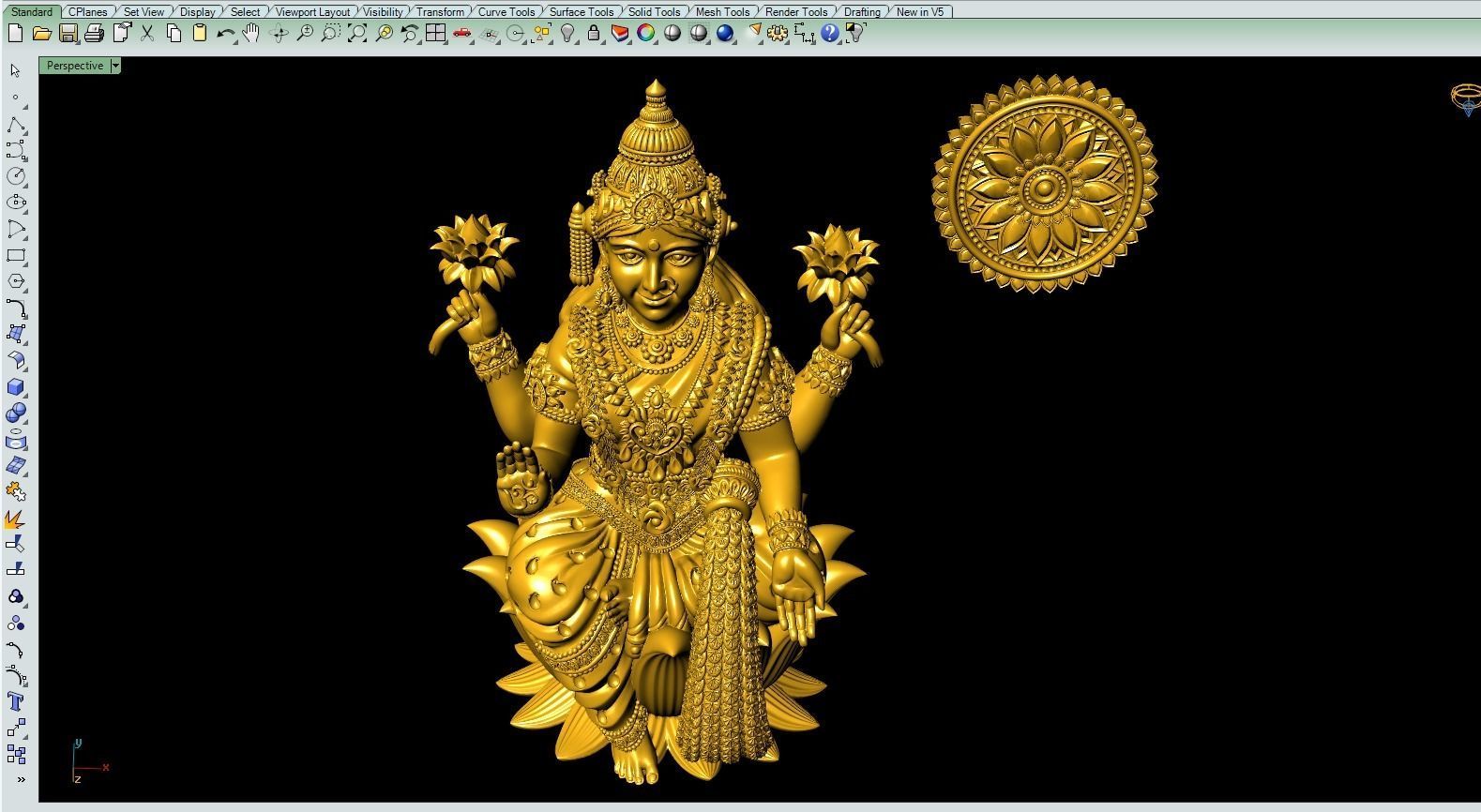 Lakshmi mata Artwork-43 3D print model_1