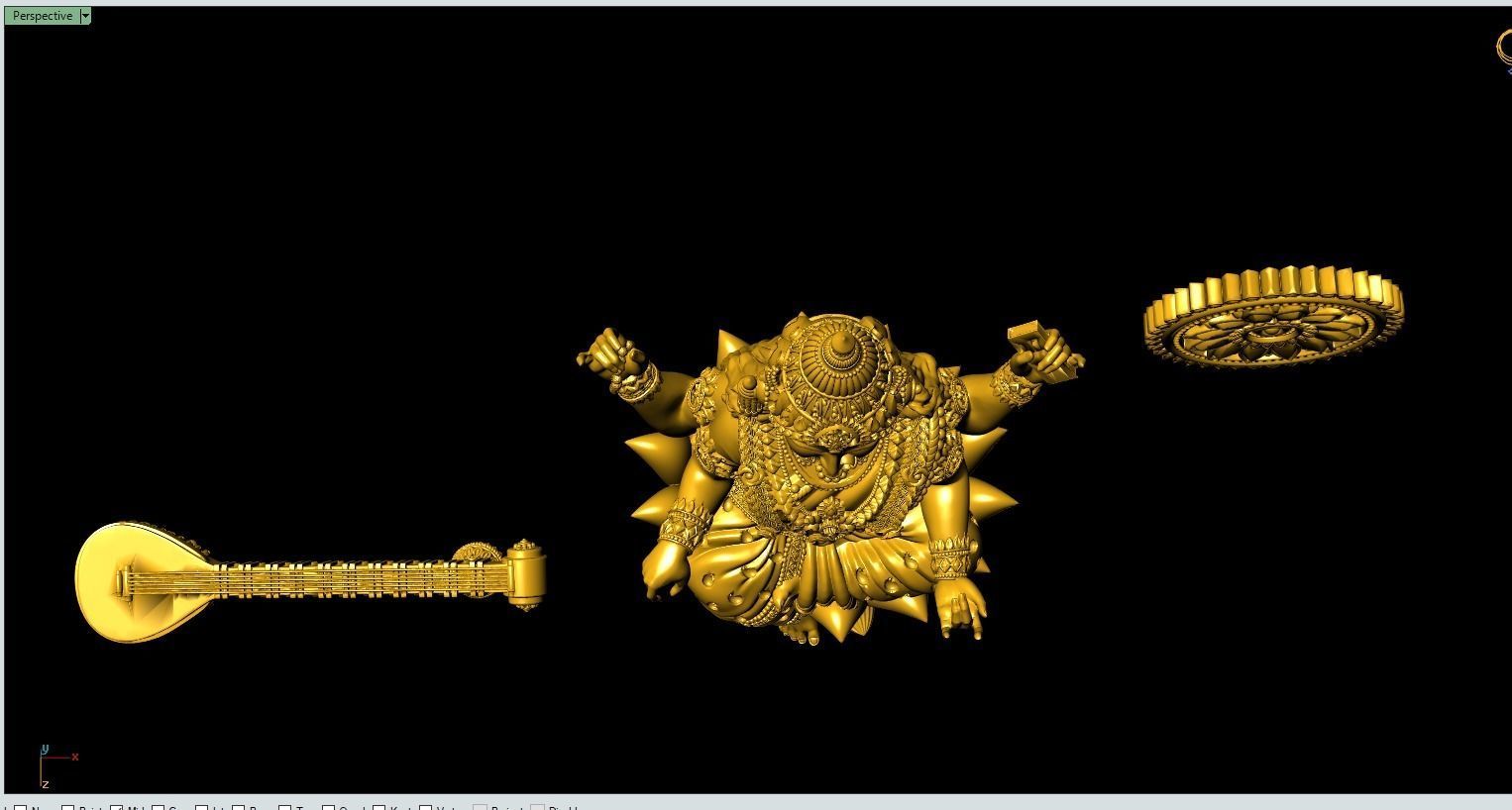 Saraswati Artwork-44 3D print model_5