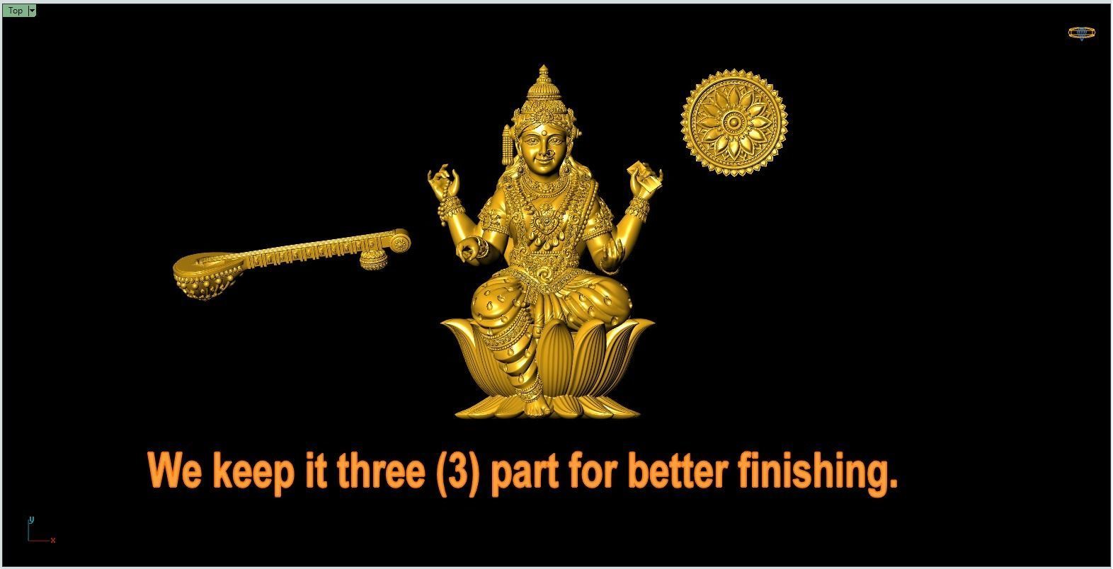 Saraswati Artwork-44 3D print model_14