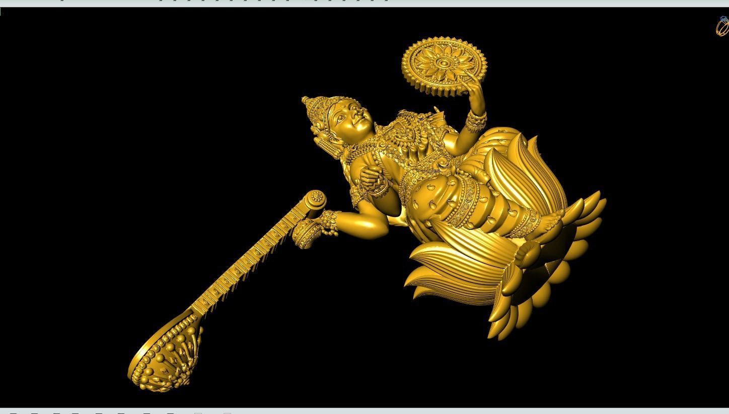 Saraswati Artwork-44 3D print model_1