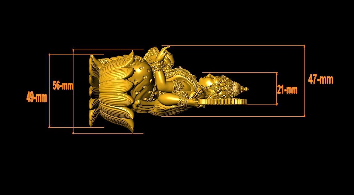 Saraswati Artwork-44 3D print model_15