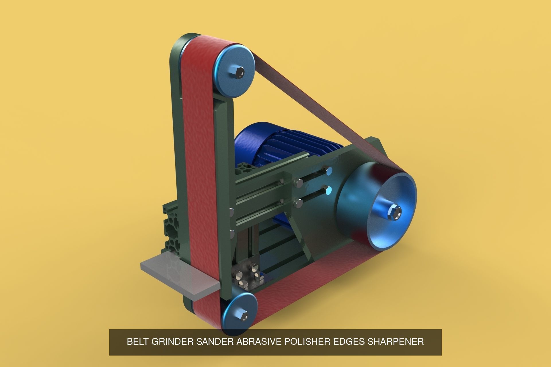 BELT SANDER GRINDER PACK 3D Model Collection_2