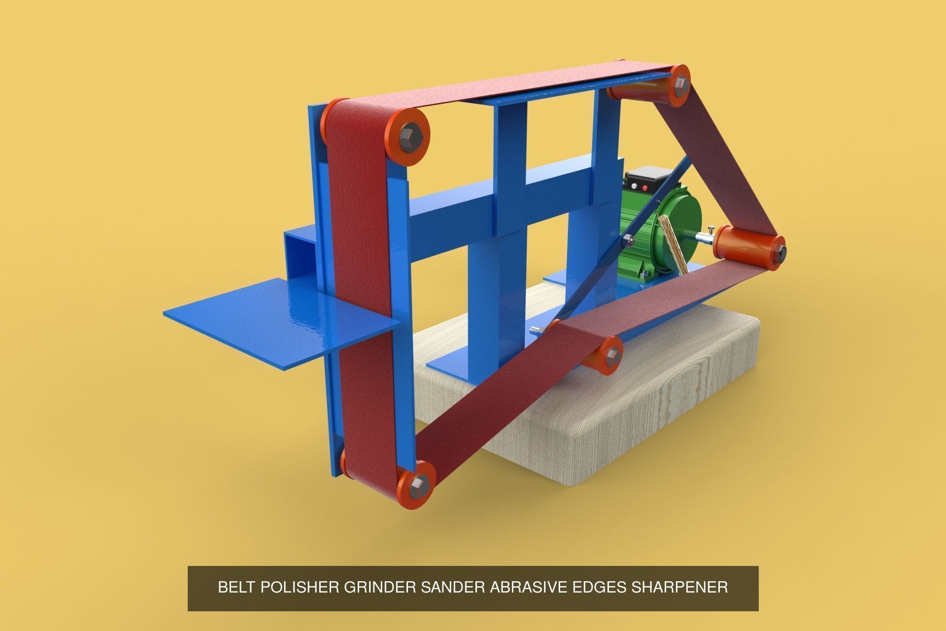 BELT SANDER GRINDER PACK 3D Model Collection_3