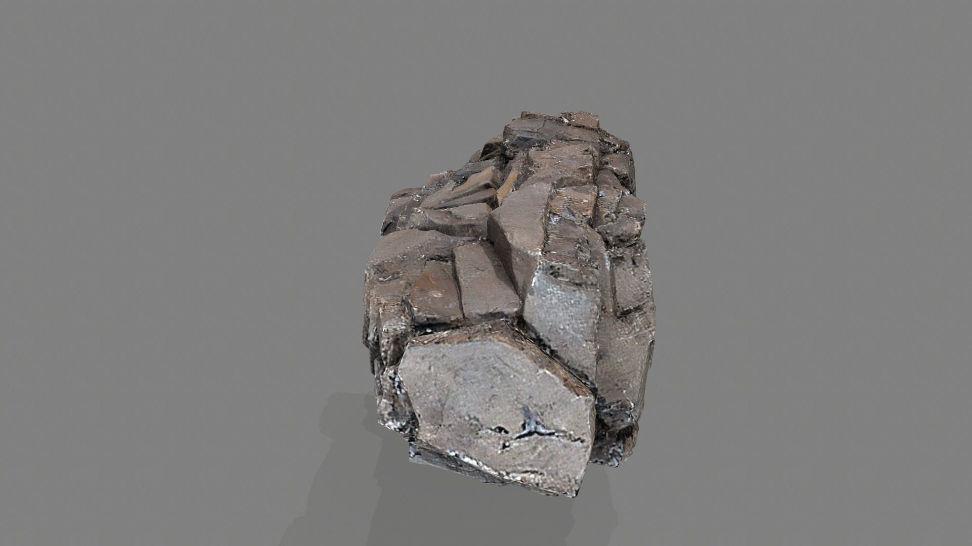 cliff rocks Low-poly 3D model_12