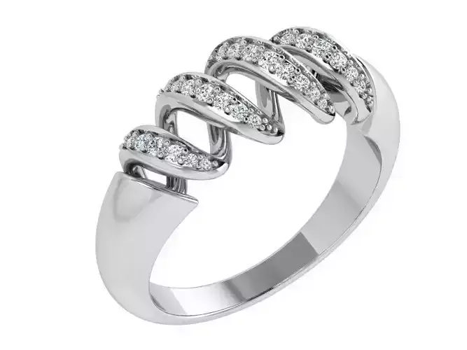 Spiral Diamond Ring 4168