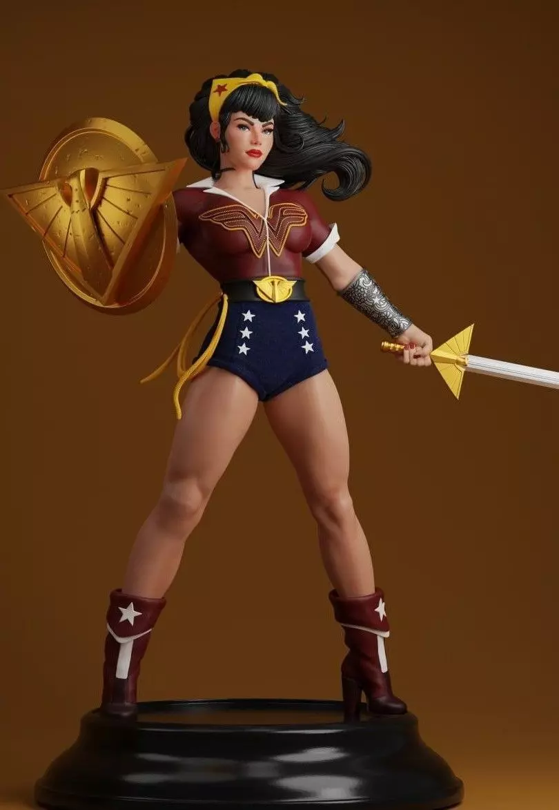 Wonder Woman Bombshell Tier 3D print model_0