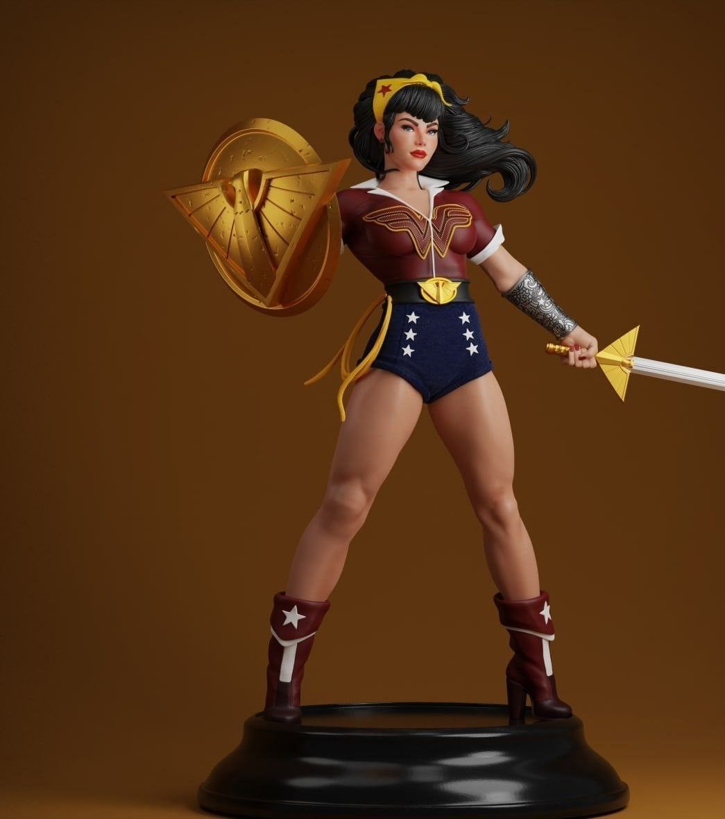 Wonder Woman Bombshell Tier 3D print model_2