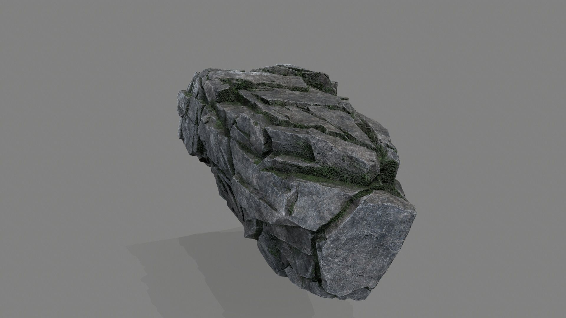 cliff rocks Low-poly 3D model_13