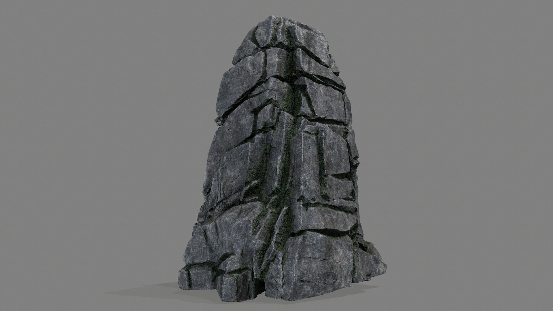 cliff rocks Low-poly 3D model_10