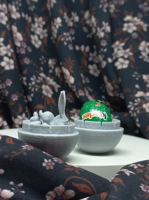 Easter Egg Prank EASY Print in Place Game for commercial use 3D print model_9