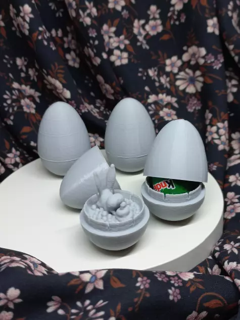 Easter Egg Prank EASY Print in Place Game for commercial use 3D print model_0