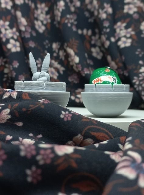 Easter Egg Prank EASY Print in Place Game for commercial use 3D print model_4