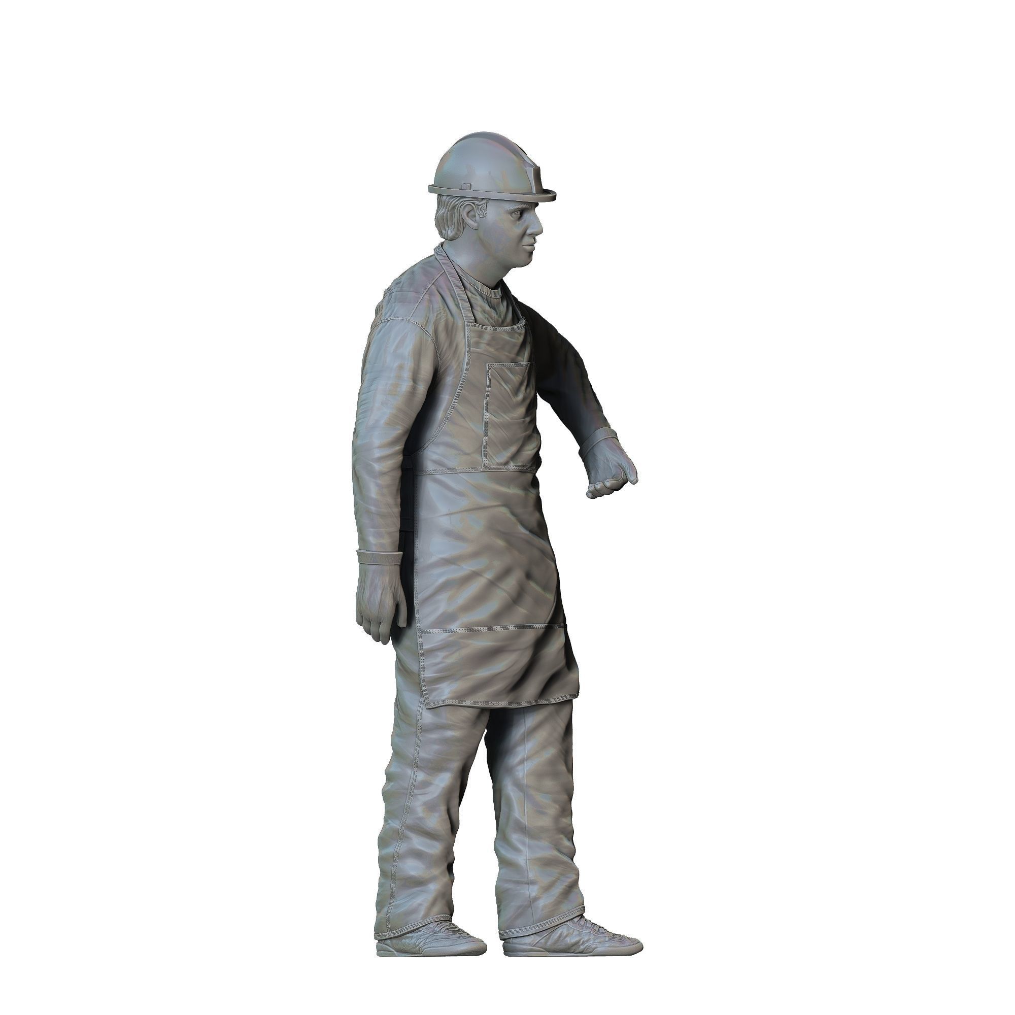 N14 Mechanic fixing and changing the tires 3D print model_31