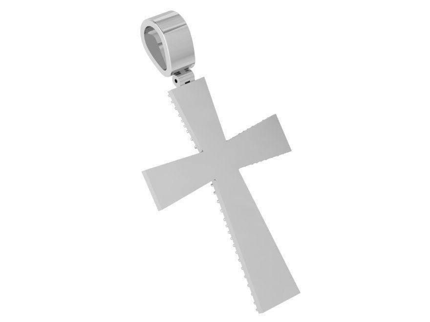 Diamond Cross Pendant 4196 3D print model_3