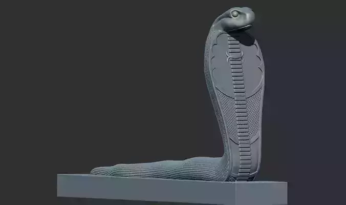 Egyptian cobra naja iaret from Tutankhamun 3D Printable model 3D print model